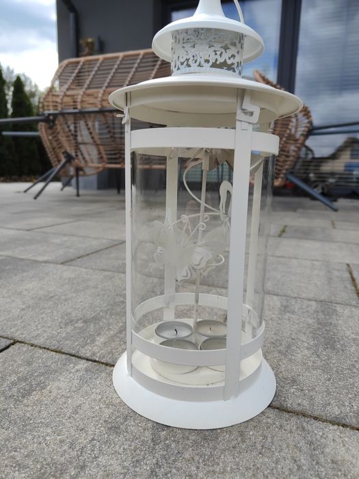 Białe lampiony 6 sztuk ślub/komunia/ do ogrodu
