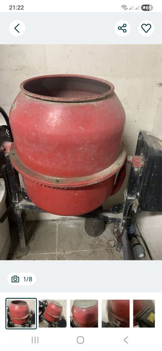 Оренда бетономішалки 140л