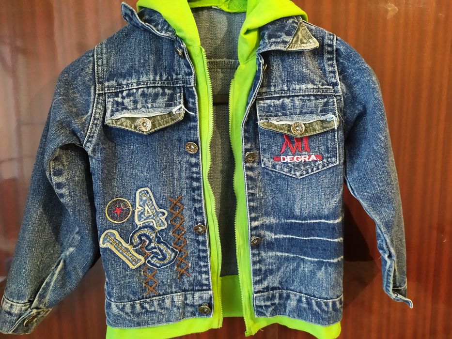 Джинсова куртка котон