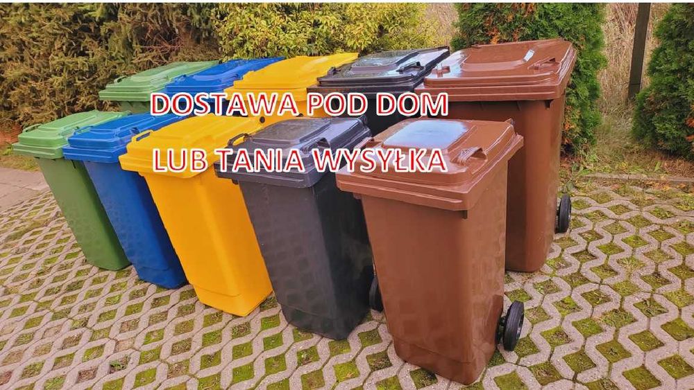 Pojemnik 120 240 kosz kubeł śmieci odpady NOWY NIEMIECKI MOCNY DOSTAWA