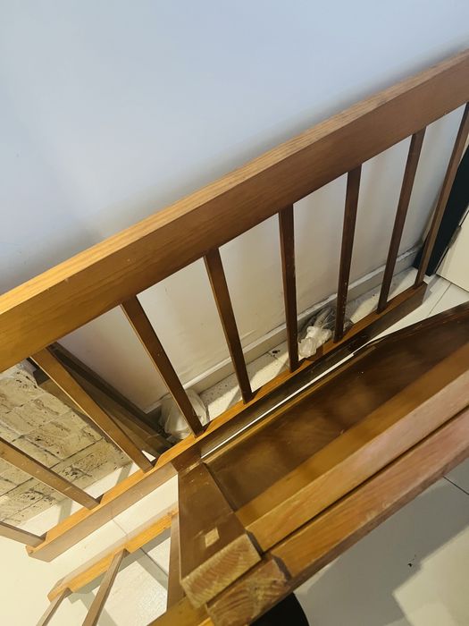 Berço bebe madeira maciça usado