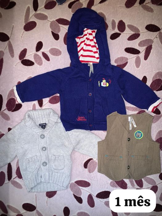 Roupas de menino 1-3 meses