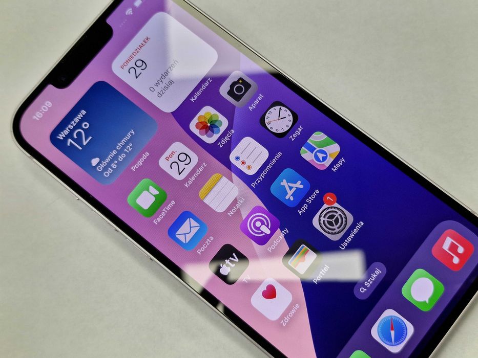 Iphone 14 128GB/ Purple/ Fioletowy/ Bat 79%/ Grade A- + ładowarka