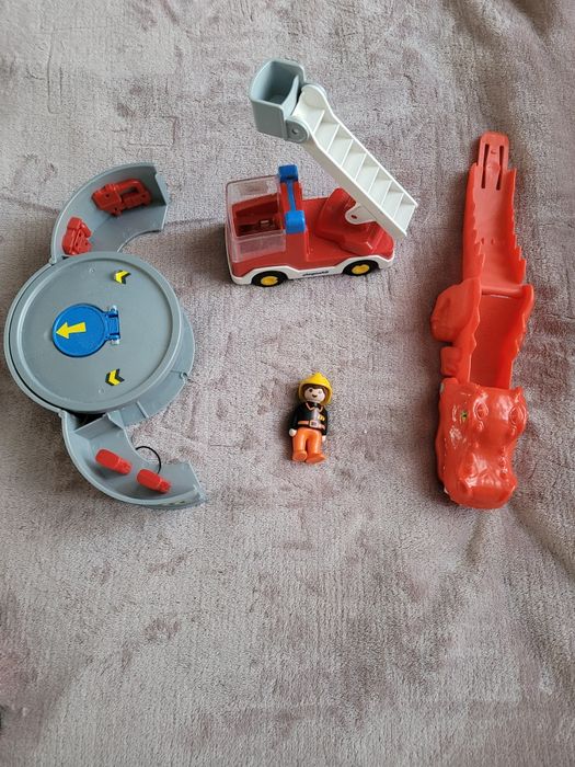 Zabawki, Auta, śmieciarka,  Majorette, playmobil straż, ulice