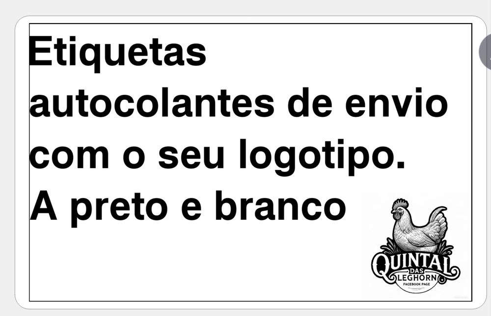 Caixas para envio de ovos e etiquetas de envio