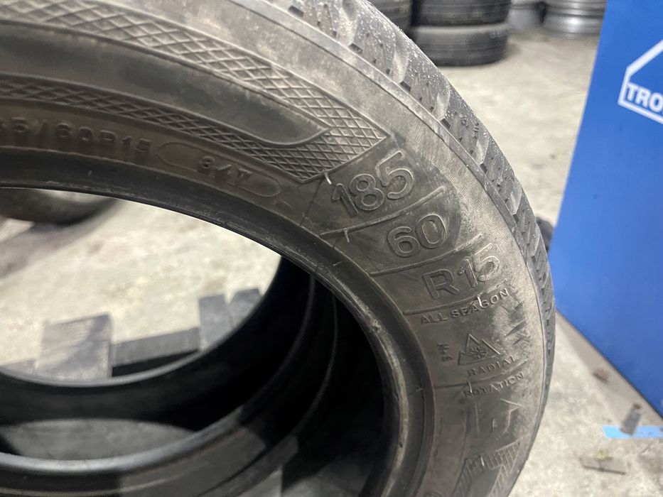 Kleber 185/60r15 пара резина шини б/у склад оригінал