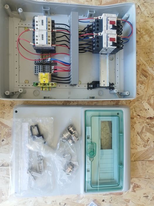 Disjuntores Magnetotérmicos e contactoresNOVO quadro elétrico