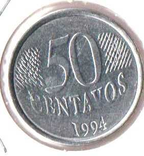 Brasil - 50 Centavos 1994 - soberba
