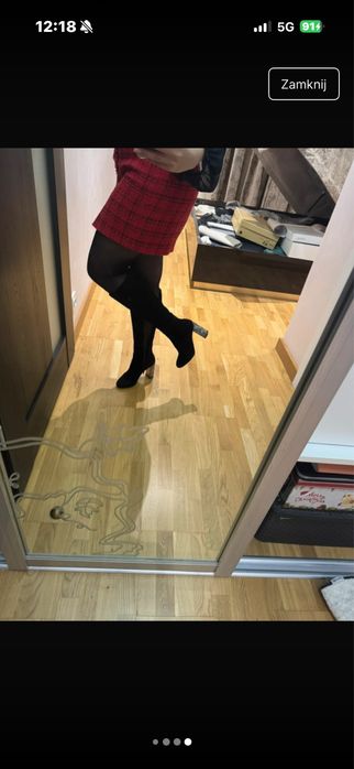 Buty zimowe na obcasie rozm 35