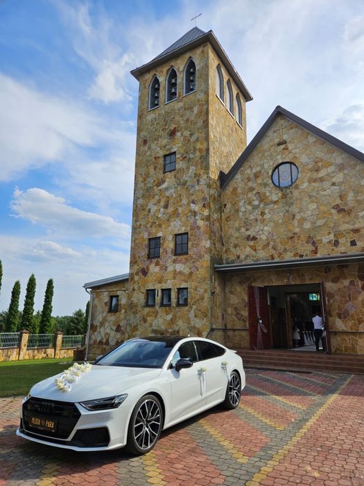 Auto na Twój Ślub Wesele - Nowe Białe Audi A7