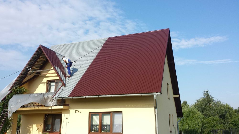 Malowanie dachów  Mycie dachu