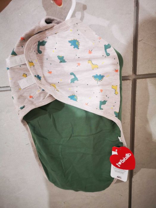 Bebetto otulacz niemowlęcy rożek nowy 57 cm 0-3 m.