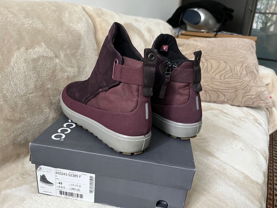 Ecco buty botki  zimowe skóra wodoodporne r.42