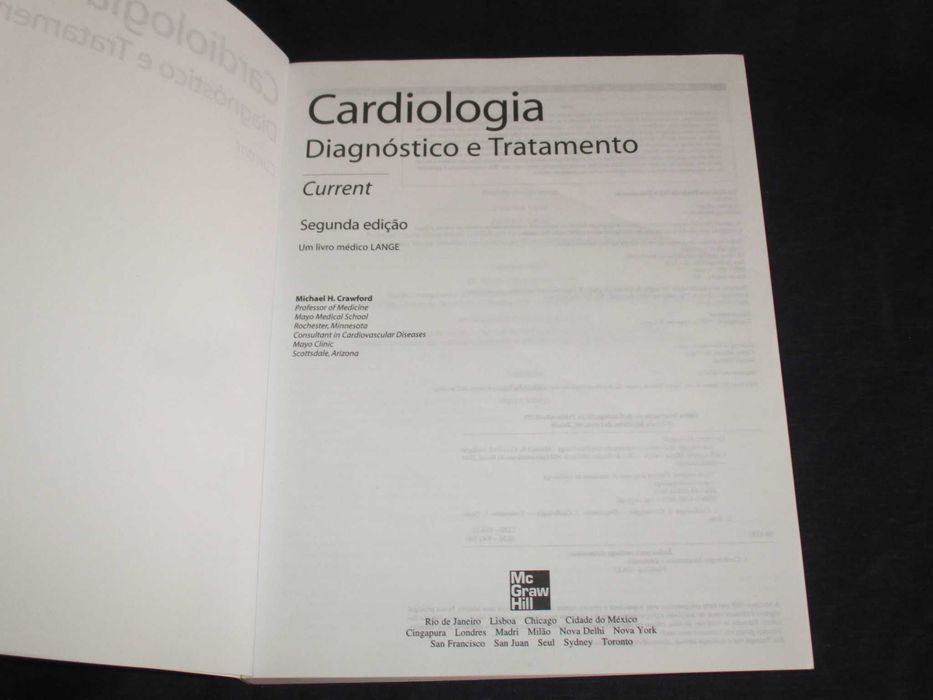 Livro Current Cardiologia Diagnóstico e Tratamento Michael Crawford