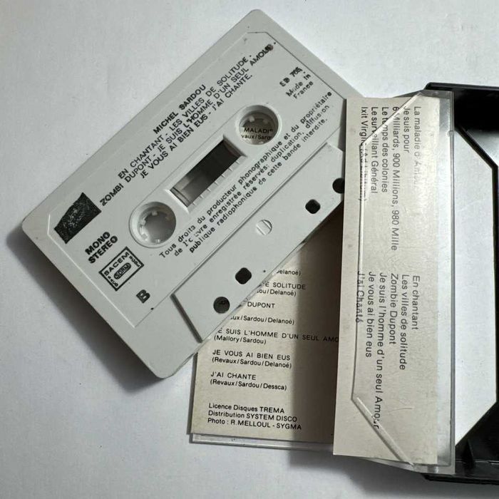 michel SARDOU — Cassette audio - K7 - Tape