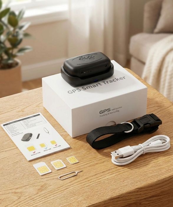 Трекер для собак котів GPS-трекер для домашних животных, GPS-ошейник