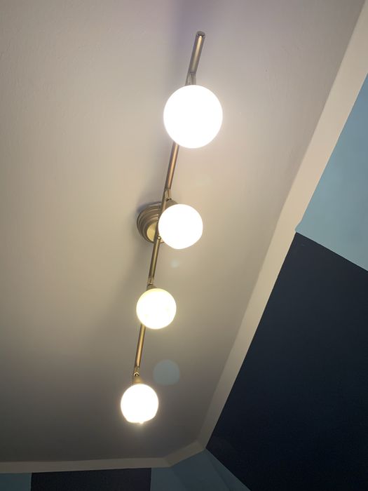 Lampa wisząca złota