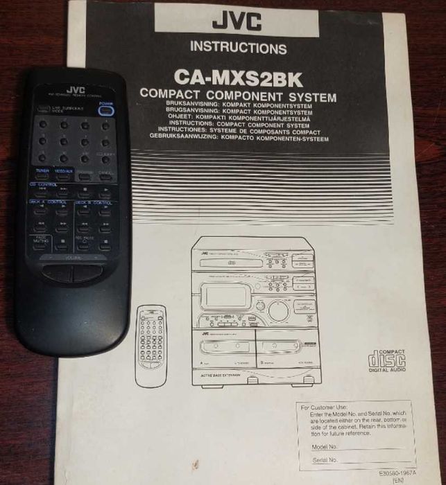 музичний центр JVC CA-MXS2BK