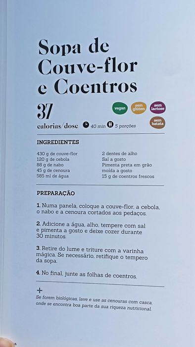Livro de receitas "Let's Go Natural" dos restaurantes Go Natural