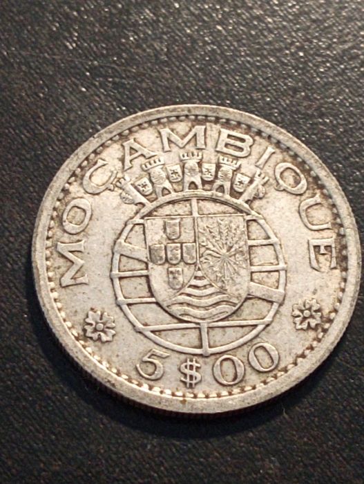 5 Escudos de Moçambique de 1960 	- Prata - Moçambique	1960 - Bela MBC