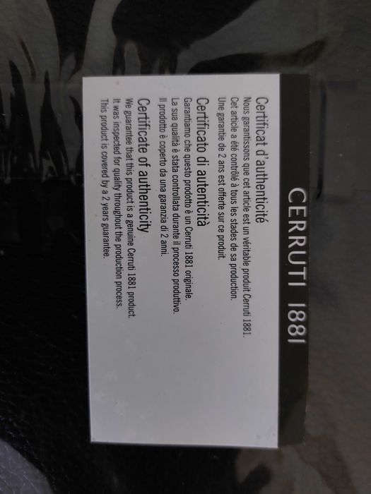 Cerruti 1881 – Conference Folder A4 "Dock" | NOVO, selado