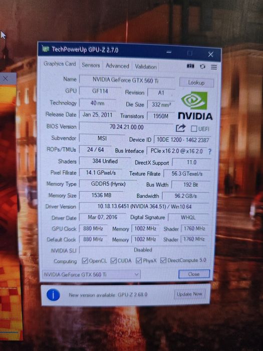 Видеокарта gtx 560 ti