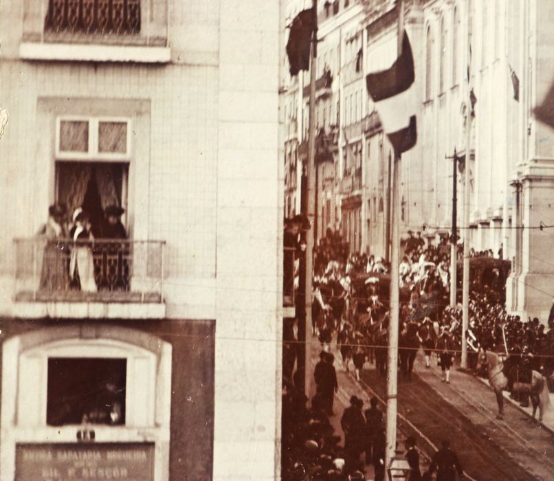 CASA REAL Visita de Estado Rei Afonso XIII cortejo rua do Alecrim