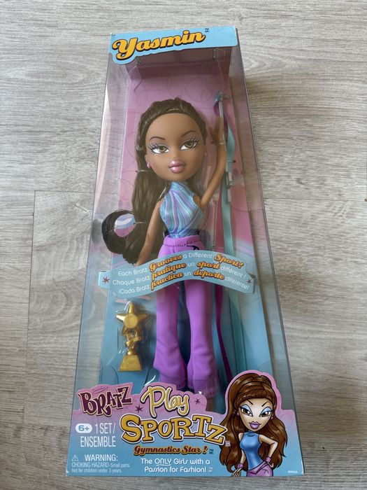 Bratz Play Sportz Yasmin Ясмін з аксесуарами для гімнастики лялька