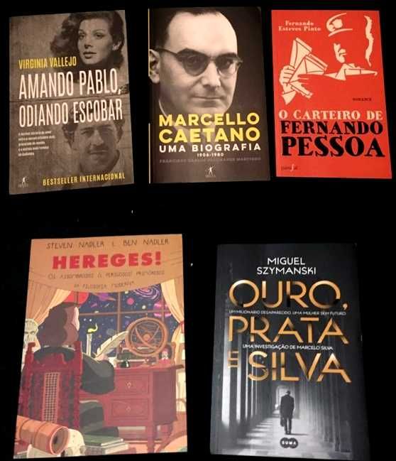 Livros de ficção e não-ficção (novos, nunca lidos!)