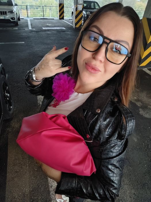 Сумка пельмень рожева фуксія барбі pink