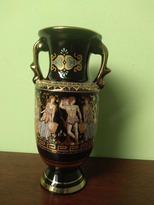 Wazonik Grecki pozlacany