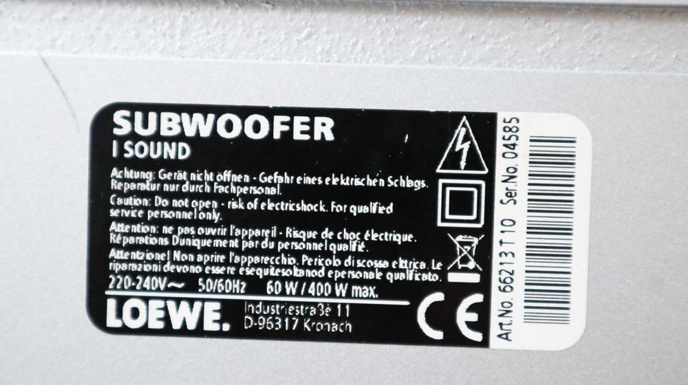 Активный сабвуфер Loewe Subwoofer I Sound