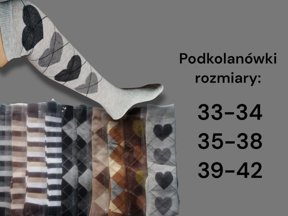 Podkolanówki/Skarpetki damskie jeździeckie/narciarskie