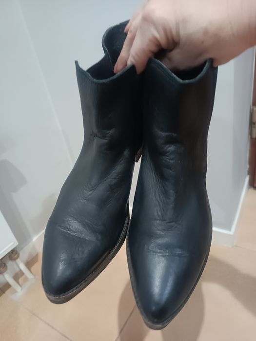 Botki , sztyblety ze skóry naturalnej