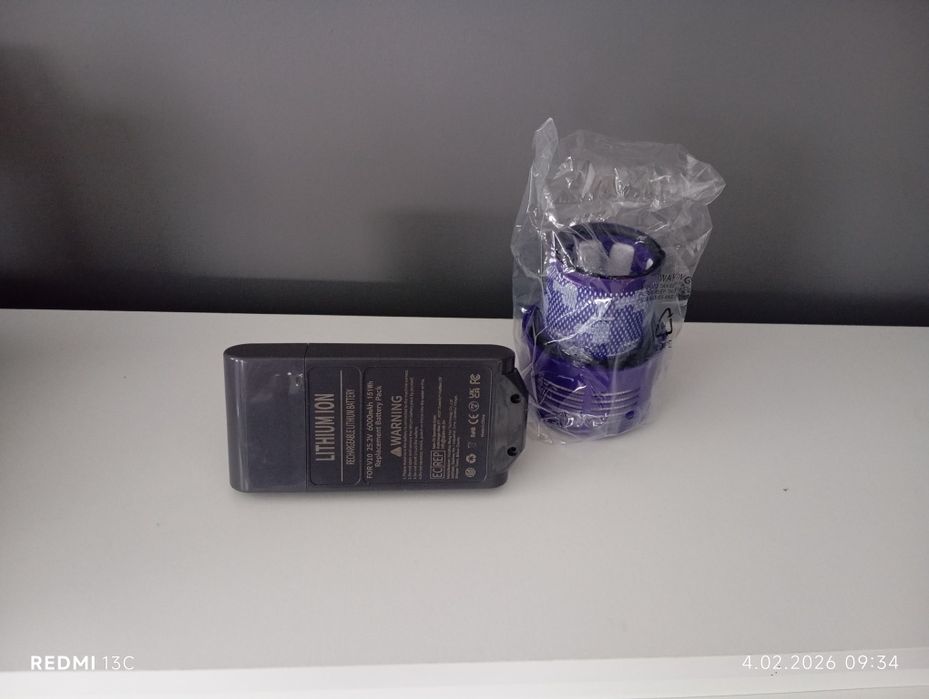 Bateria zamienna + filtr Dyson V10 25.2V 6000mah