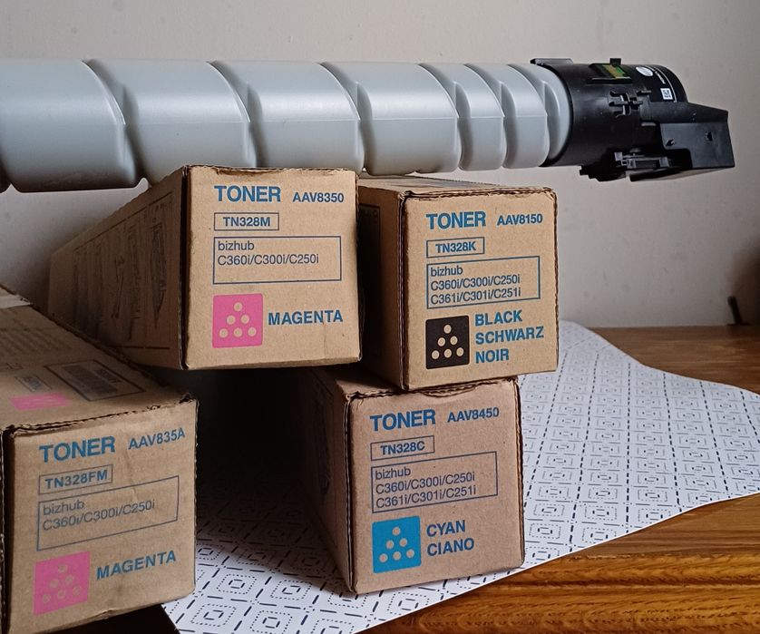 Тонер Konica Minolta TN328K, TN328C, TN328M i TN328FM