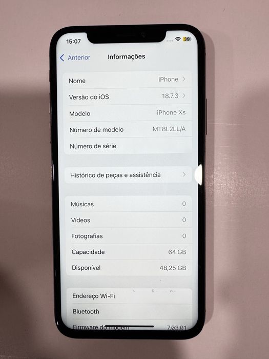 iPhone XS Gold 64GB (S/ Face ID)