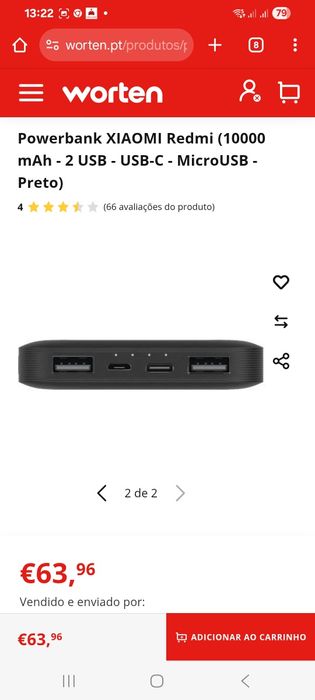 Power bank 10000mAh Redmi