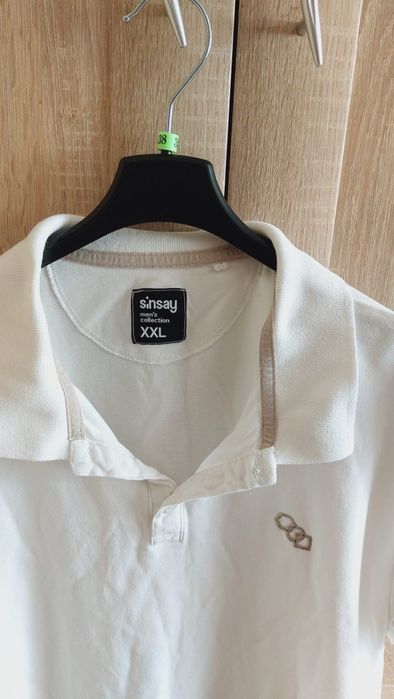 Koszulka polo t-shirt kołnierzyk 100 % bawełna XL 42 Sinsay