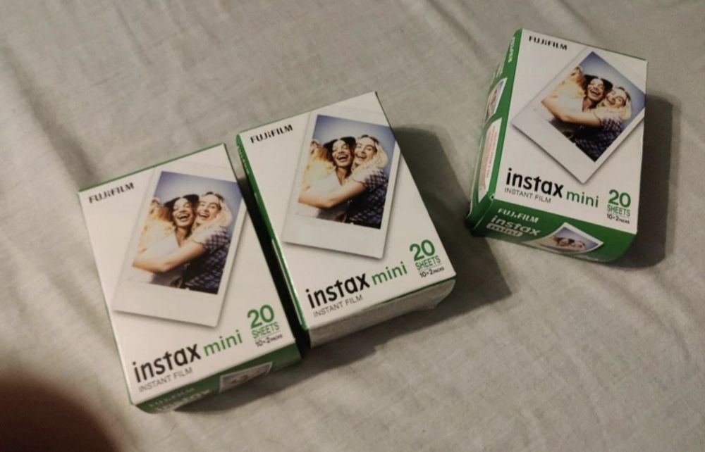 3 paczki wkładów instax mini