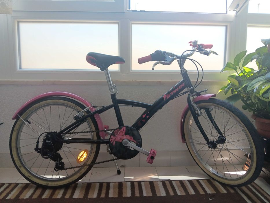 Bicicleta BTT criança côr BLACK&PINK dos 3 aos 12anos