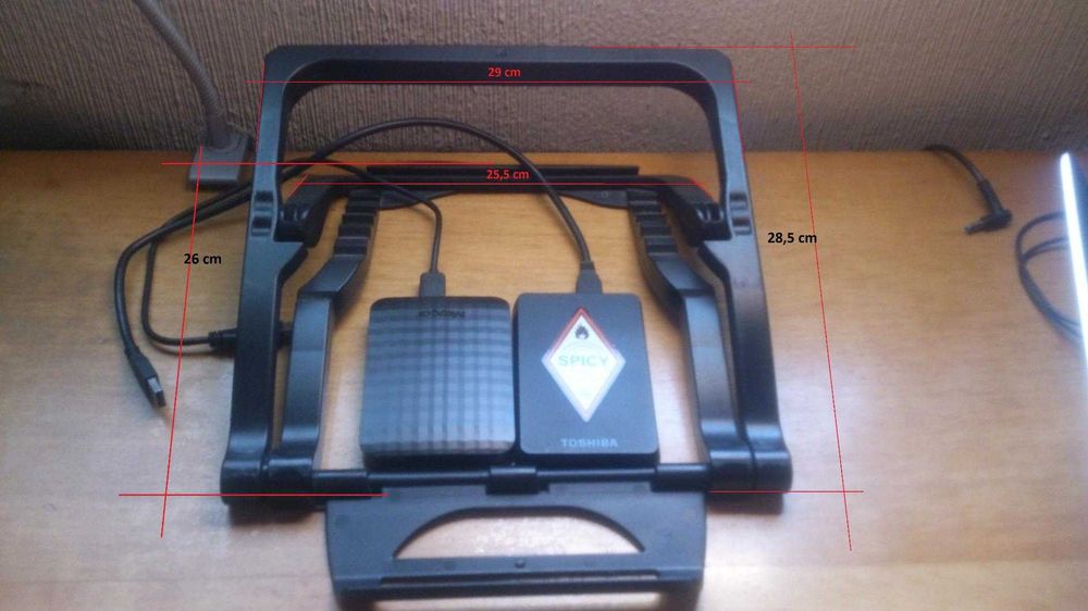 NEW! Multi-angle desktop laptop stand for laptops up to 17" (black)423917280213739521