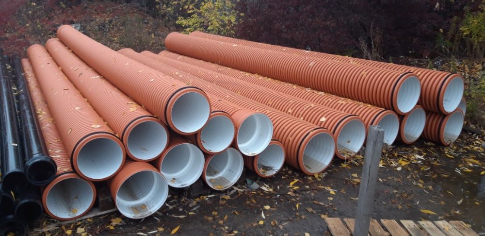 Труби гофровані для каналізації ПВХ Корсис, Інкор. Дренаж. Колодязі