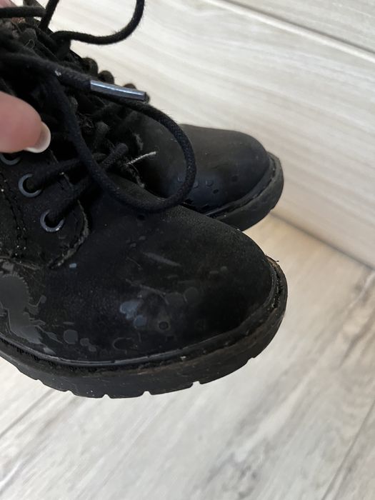 Czarne ocieplane botki Zara