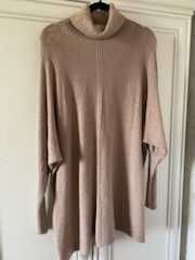 tunika z golfem beż -  nowa