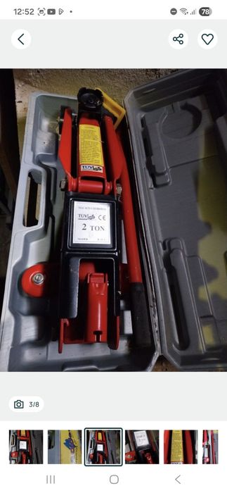 Macaco hidráulico de 2 toneladas com certificação TÜV GS — MADER.
