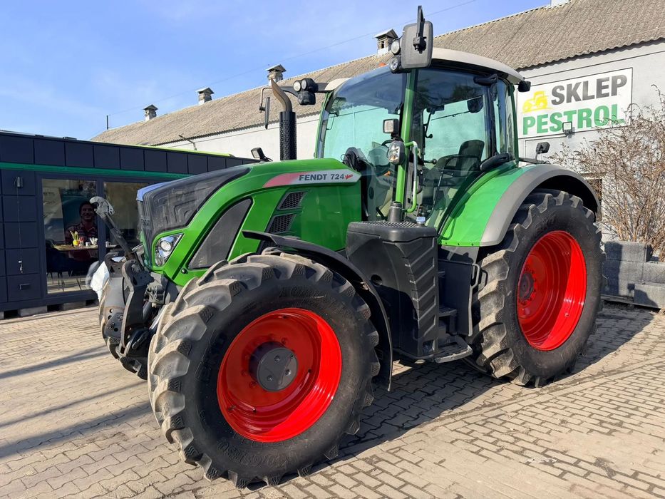Fendt 724 Vario Profi Plus  2016r, nawigacja GPS, 55 km/h, pneumatyka, nature green, dobre opony