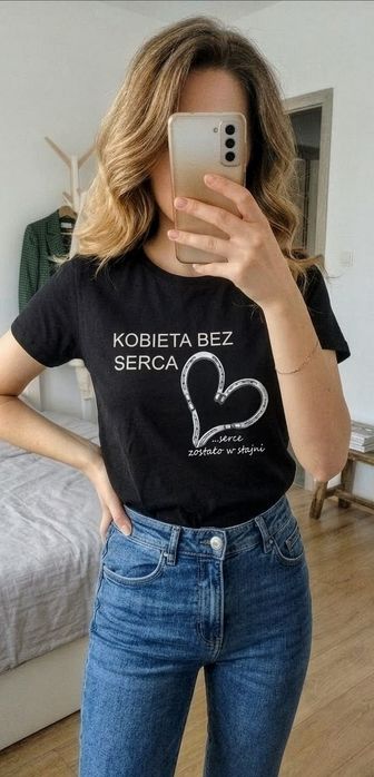 Koszulka dla koniary M bawełna