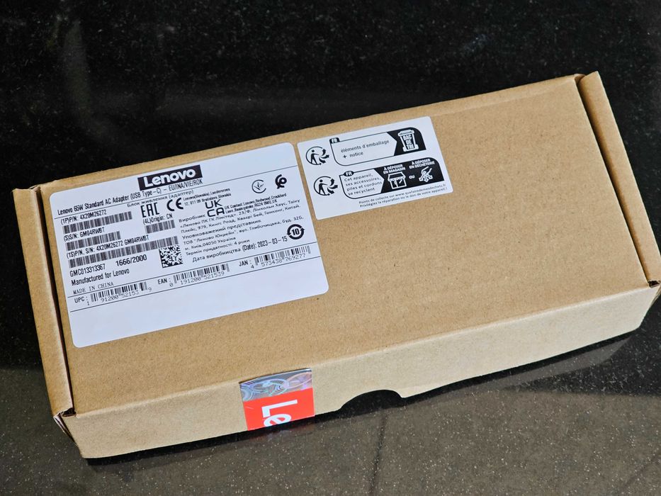 Carregador Original LENOVO 65W