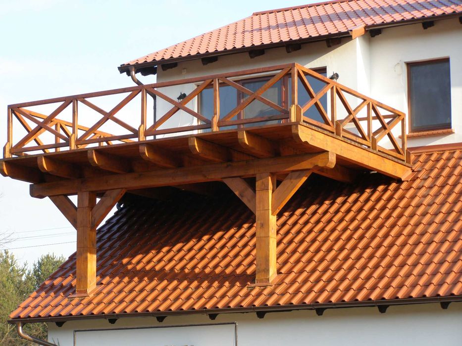 balustrada drewniana